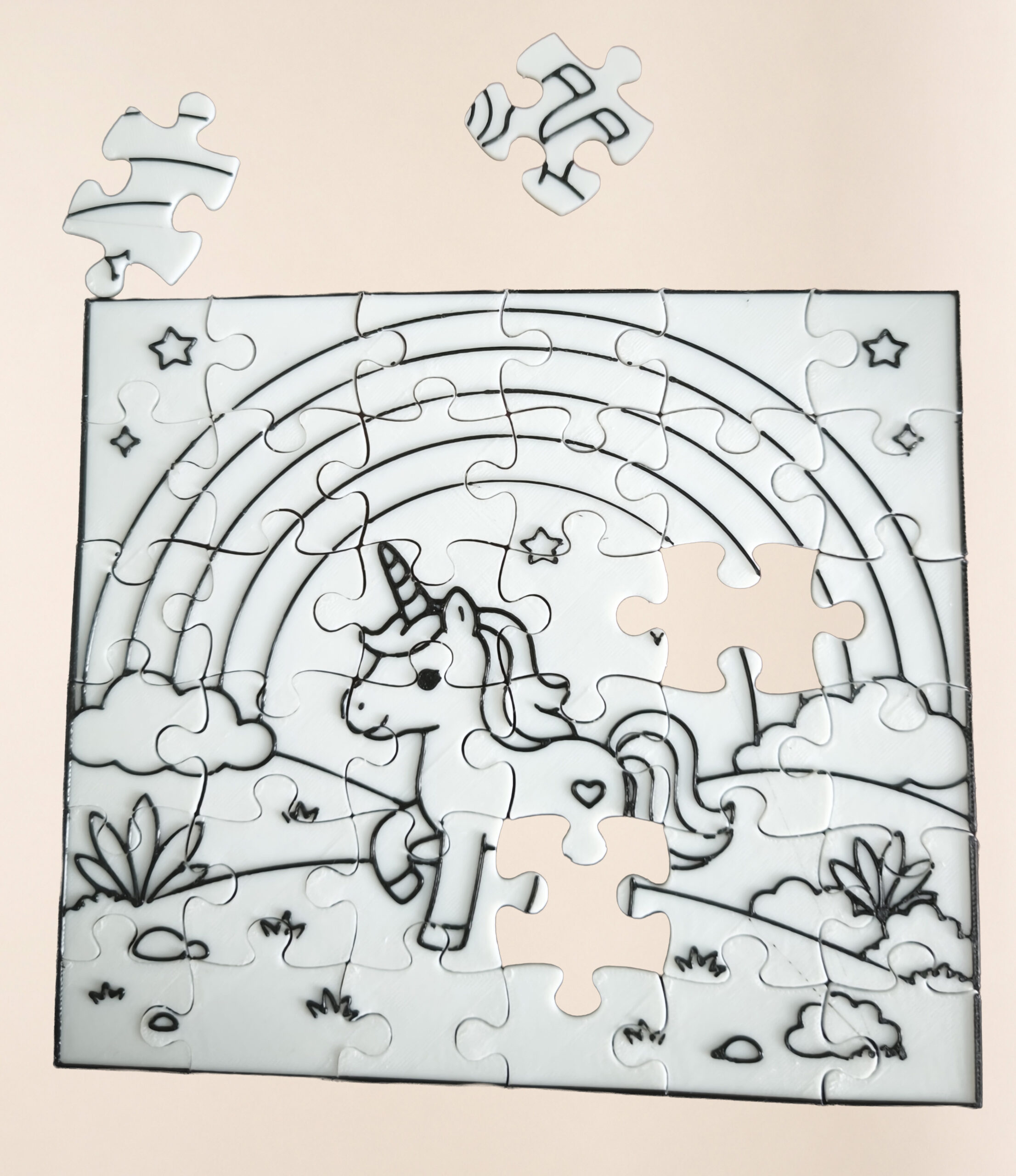 puzle unicornio pintar 3 puzle unicornio pintar 3